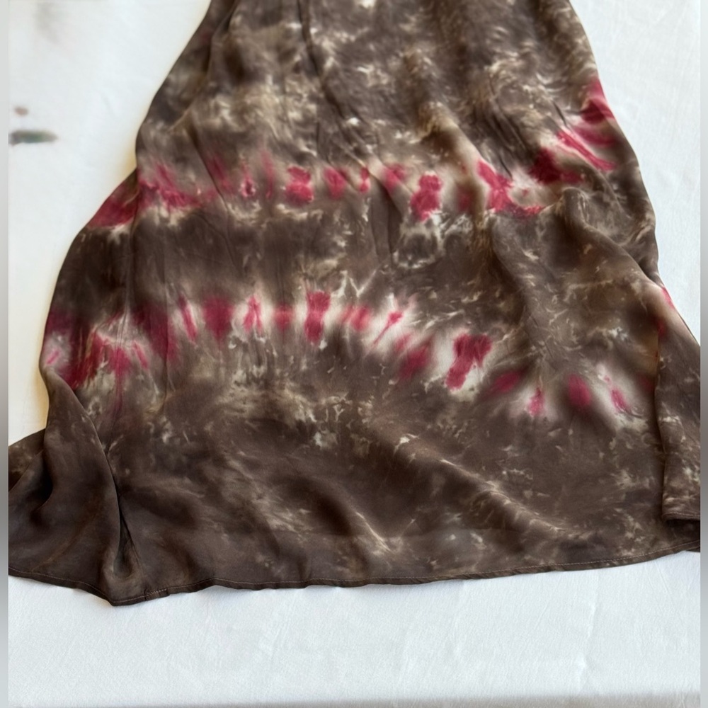 NWOT Young Fabulous & Broke Helena Boho Tie-Dye Knot Front Maxi Dress Sz SM - Picture 10 of 14